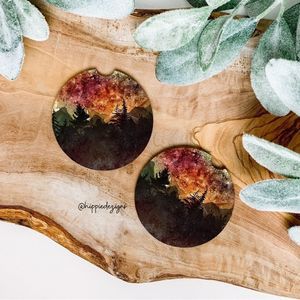 Autmn Mountain Sky Coaster Set  | Car Accessories